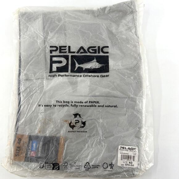 Pelagic Men's Light Gray Brush Camo Madeira Cargo  20" Hybrid Shorts Size 40 - Picture 4 of 13